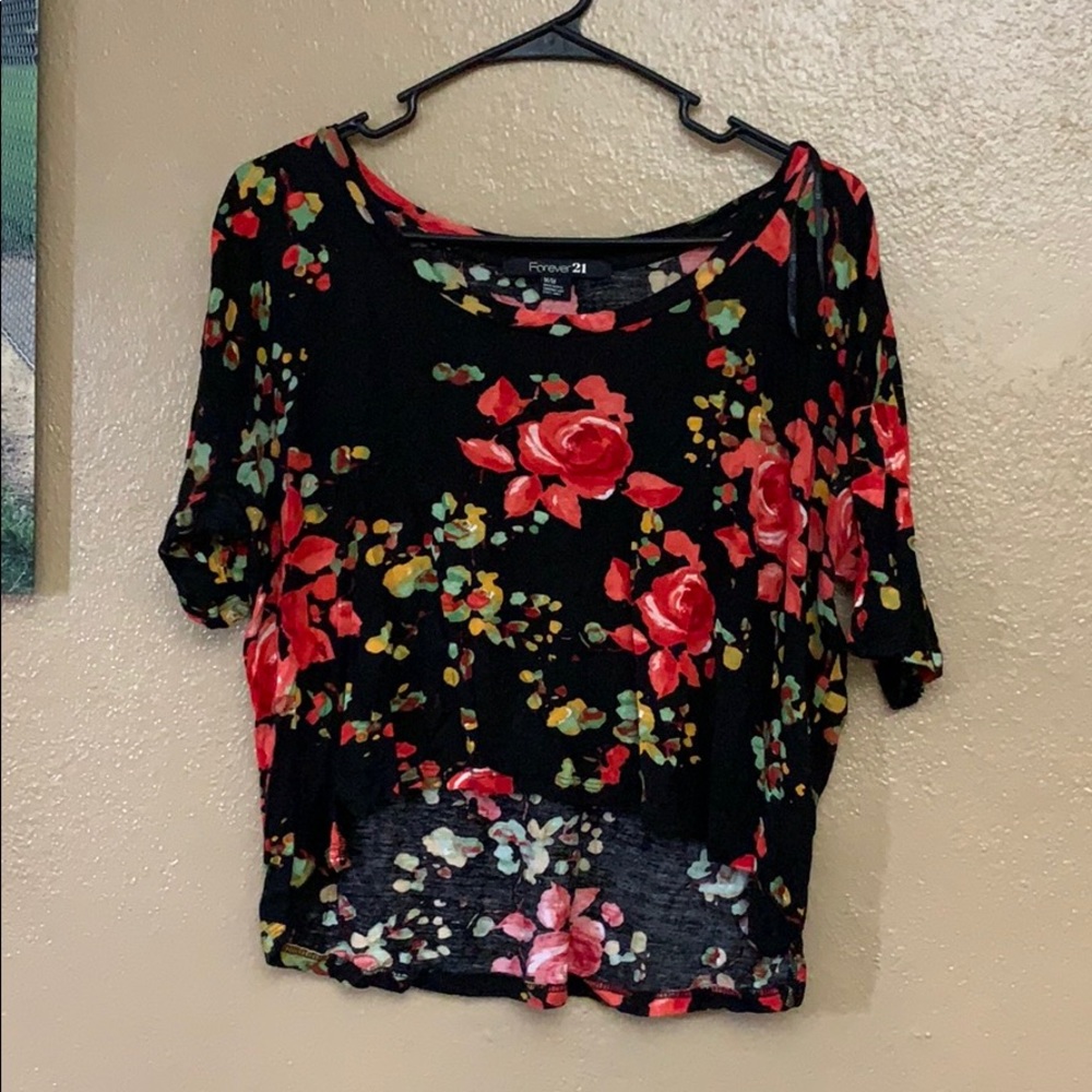 Floral crop top